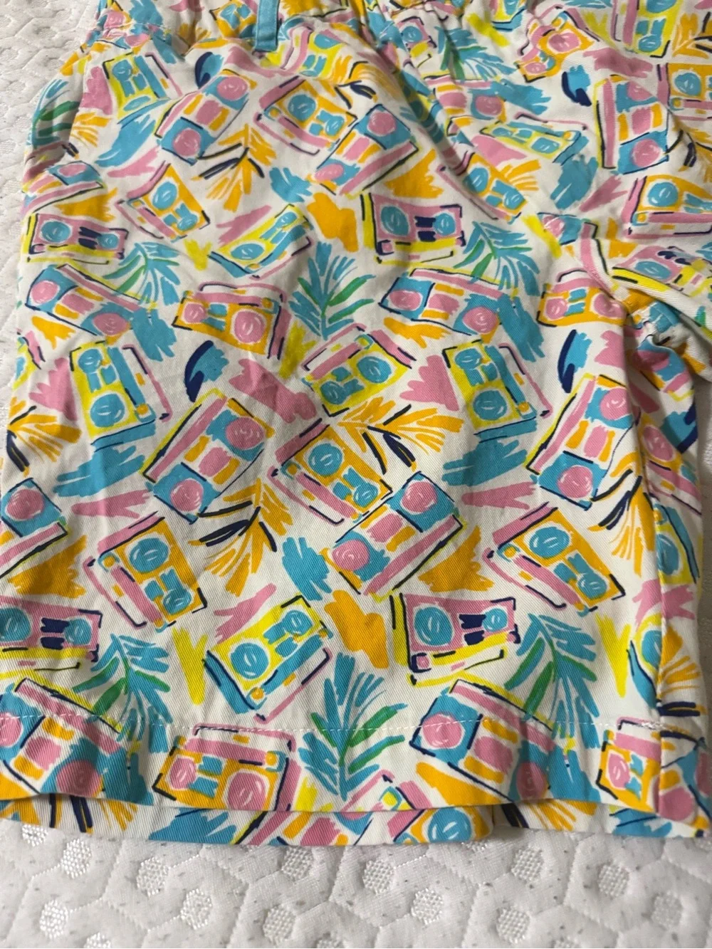 Tipsy elf Colorful Tropical Camera Print Shorts